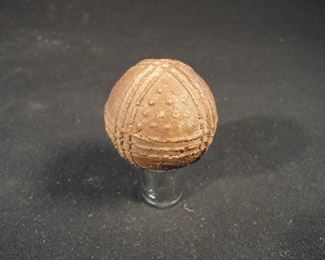 1800's Golf Ball Line & Dots Gutta Percha - RARE Pattern. Excellent Condition