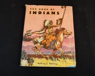 1st Edition 1935 The Book of Indians by Holling C. Holling HC/DJ Illustrated