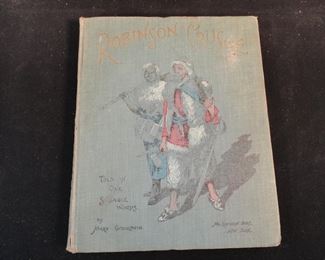 1882 Robinson Crusoe Told in Words of One Syllable by Godolphin Publ by McLoughlin Bros