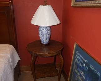 table and lamp