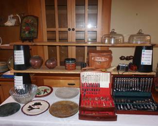 platters, flatware