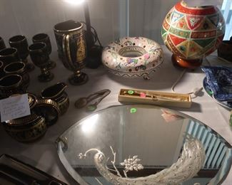 Greece  china  set,  round  frog  (colorful  design)(sold0  