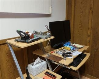 computer  desk,  office  supplies