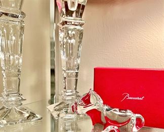 Baccarat!  Candlesticks from Neiman’s!