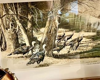 Three Charles Beckendorf prints framed. 