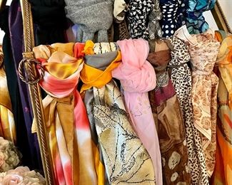Lots of scarves. 