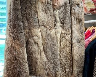 Rabbit fur coat . Get ready for winter. 