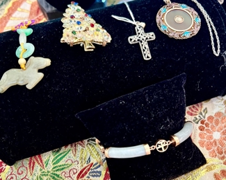 Jade and 14k bracelet.  Removed daily. 