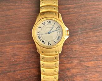 Men’s 18k Cartier watch