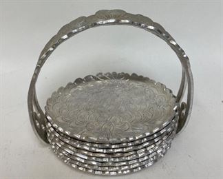 JM6047 Continental Silver Co., Wild Rose 7 coasters With Stand https://www.ebay.com/str/agesagoestatesales