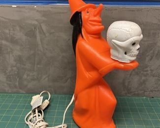 JM7059 Vintage Tico Toy Witch with Skull Halloween Blow Mold Light Up RARE works https://www.ebay.com/str/agesagoestatesales