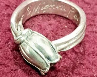 RAB3694 VINTAGE STERLING SILVER MIGNON FAGET SIZE 5 RING https://www.ebay.com/str/agesagoestatesales