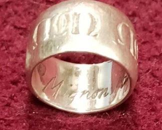 RAB3695 VINTAGE STERLING SILVER MIGNON FAGET SIZE 5.5 RING https://www.ebay.com/str/agesagoestatesales