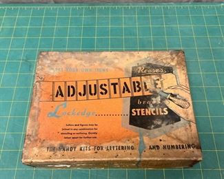 JM7035 Reese s Adjustable Brass Stencils 6 inch Letters https://www.ebay.com/str/agesagoestatesales