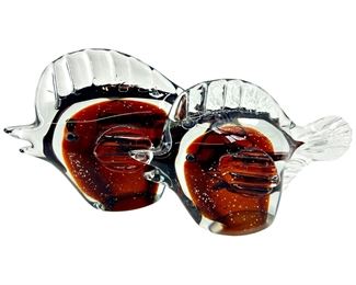 2pc. Art Glass Fish Decor
