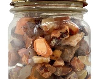 Jar of Raw Mexican Fire Opal
