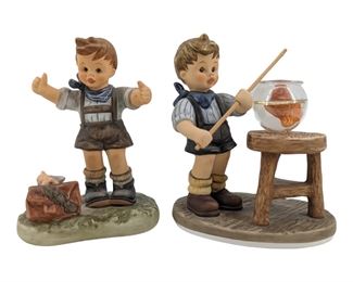 2pc Hummel "My First Catch" & "Fish Tales" Figures
