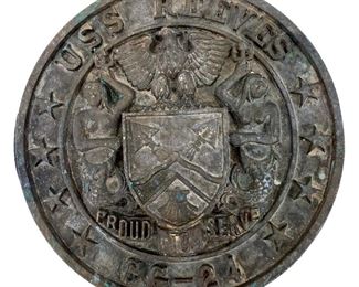 Bronze USS Reeves GG-24 Proud Serve Plaque
