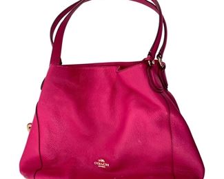 Vintage Coach New York Hot Pink Hand Bag
