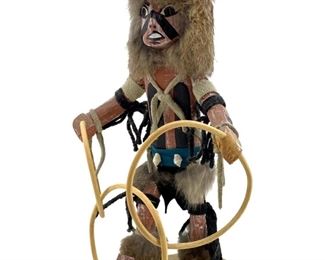 Vintage Signed James Navajo Hoop Dancer Kachina
