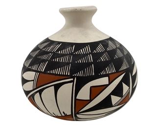 Signed M. Romero Acoma Miniature Vase
