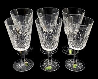 6pc Hand Cut Limited Irish Waterford Glasses
