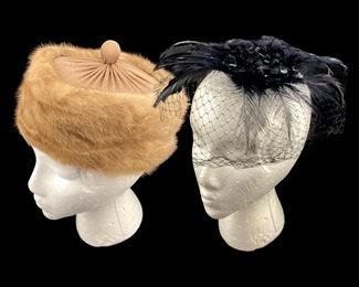Vintage Deborah Exclusive Fur and Net Hat
