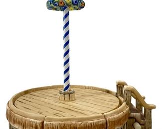 Vintage Goebel Porcelain Dancefloor with Turntable
