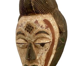 Large Vintage Hand Carved African Wall Art Mask
