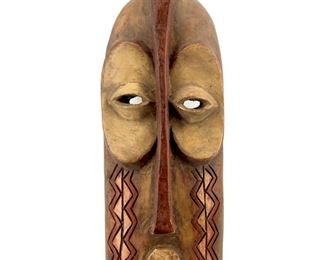 Vintage African Hand Carved Wooden Mask
