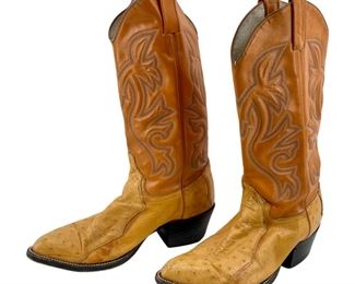 Vintage Size 7.5 Western Leather Boots
