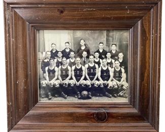 Old Framed Chillicothe Business College Photograph
