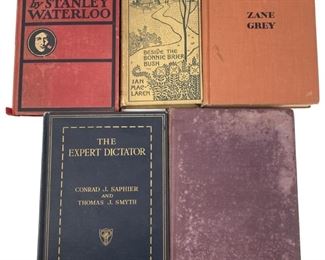 5pc Antique Book Collection

