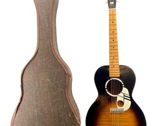 Vintage Sunburst Guitar and Case
