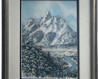 Signed Fred A. Kingwill Watercolor Painting
