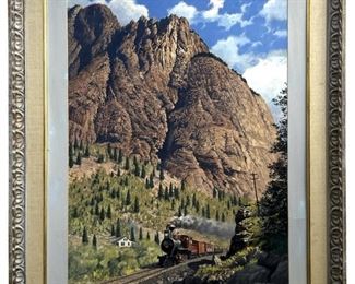 Signed Charles Kemp Oil on Panel
