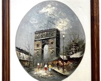 Signed L. Jackson Impressionist Oil on Canvas
