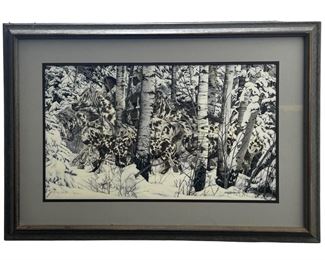 Signed Judy Larson Winter Print
