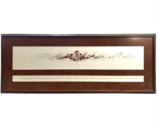 Signed Bev Doolittle Horse Print
