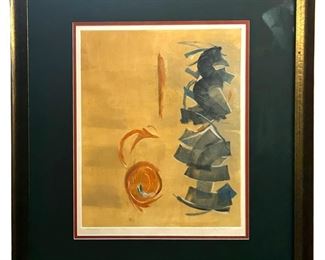 Signed Mary Hay Monotype Lithograph
