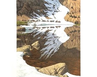 Signed Bev Doolittle “Season of the Eagle" Print
