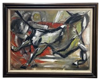 Signed Louise Tester “Gabriel" Acrylic on Canvas
