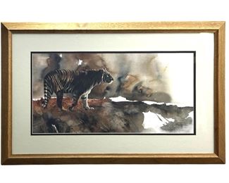 Signed Morton E. Solburg Tiger Print
