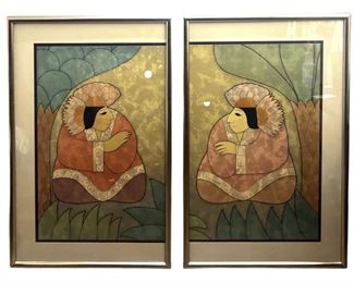 2pc. Signed Jablonsky Lithographs
