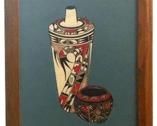 Signed K. Lynch Marker Drawing
