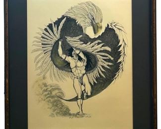 Signed Sudi “Eagle Dancer" Print

