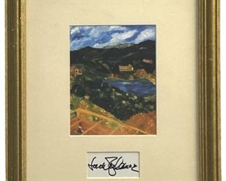 Signed Jack Palance Landscape Print
