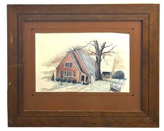 Signed Cecil Neal Landscape Print
