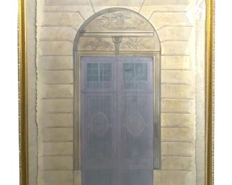 Large Signed Watercolor Painting
