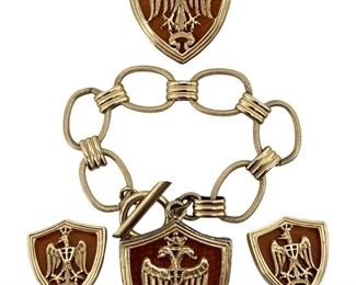 Metal and Leather Graff-Reinet Estate Jewelry
